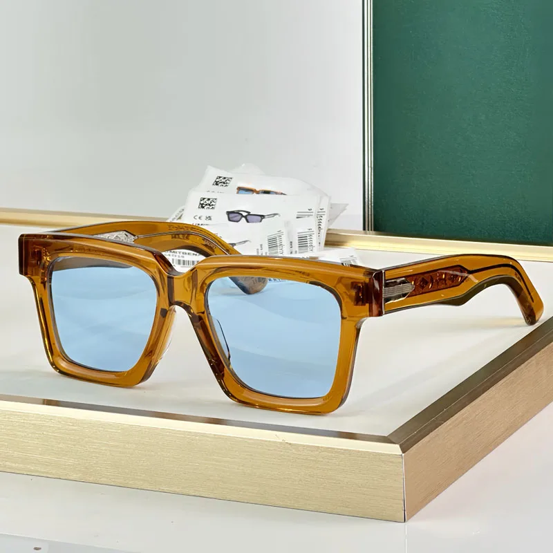 

Designer Men's Quality UV400 Street Fashion Sunglasses Acetate Square Women Luxury Fashion High Style Optical Glasses with Case