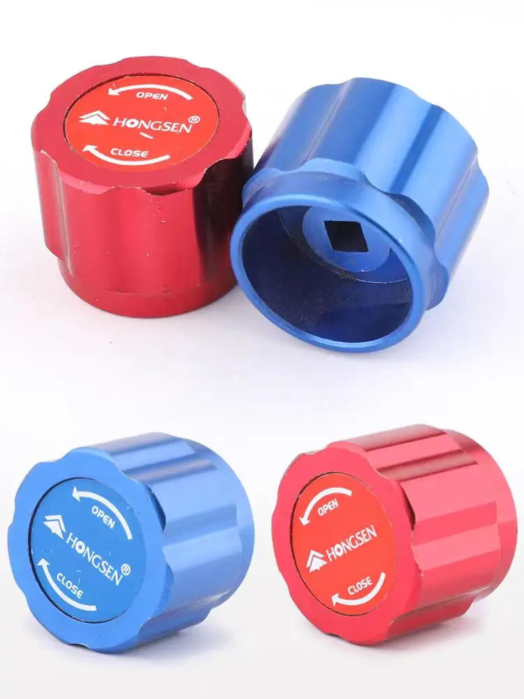 

Air conditioning fluorine meter high and low pressure metal knob refrigerant meter handwheel snow seed meter plastic switch hand