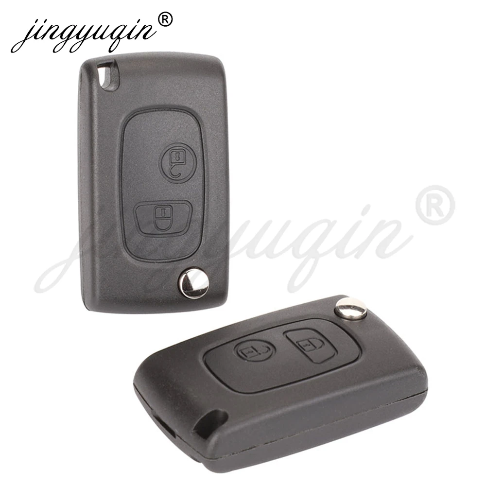 Modified Flip Remote Car Key Shell Fob for Citroen C1 C2 C3 C4 Saxo Picasso Xsara Peugeot 106 206 306 307 107 207 Toyota Aygo