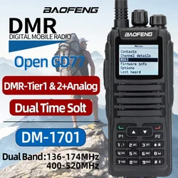 BAOFENG DM-1701 Dual Band DMR Handheld Tier I & II True 2 Time Slot Double Capacity For Large Scale Construction Command Center