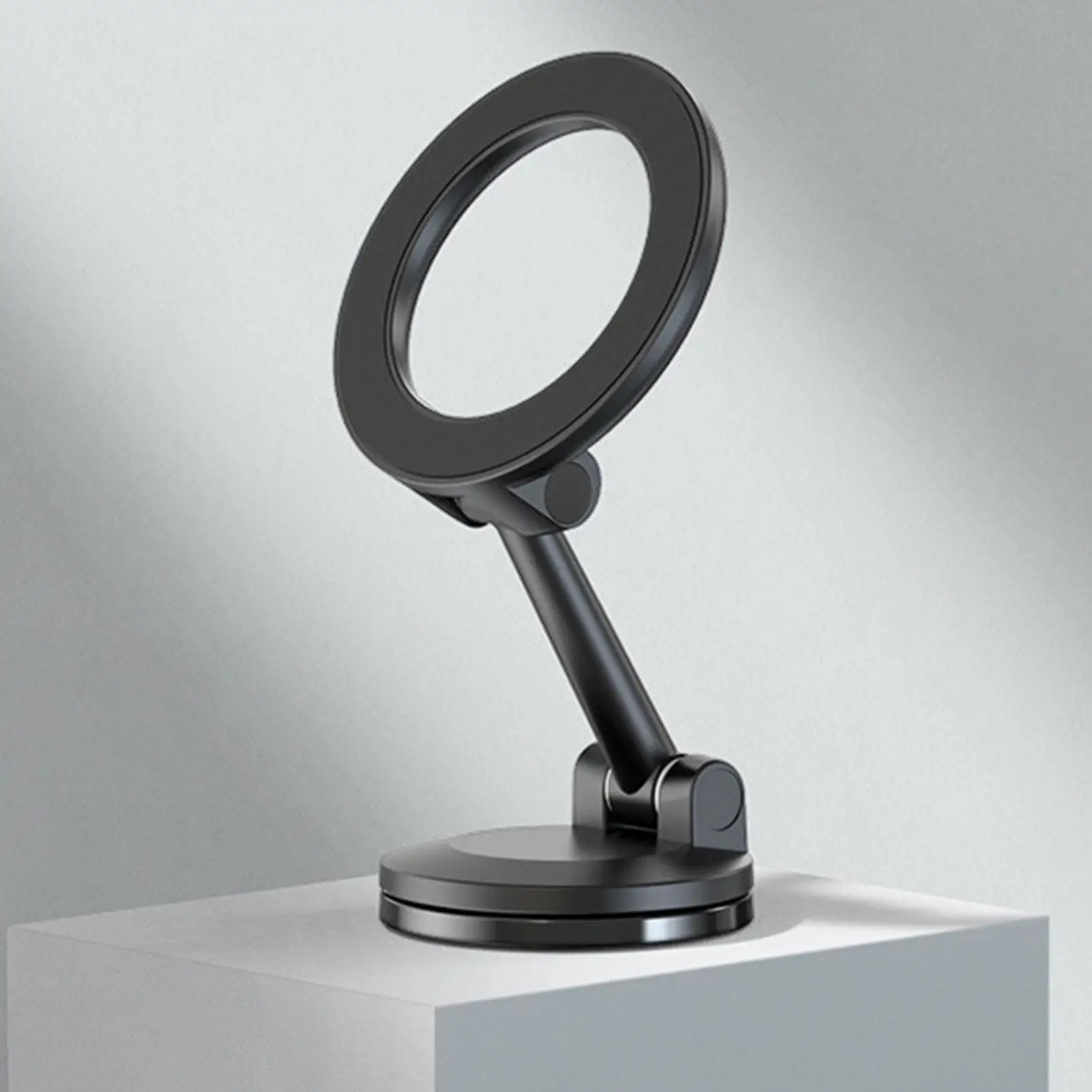 Phone Car Mount Magnetic Zinc Alloy Adjustable Smartphone Stand Car Phone Support Rack For Automotive Sedan Pickup Truck Trailer