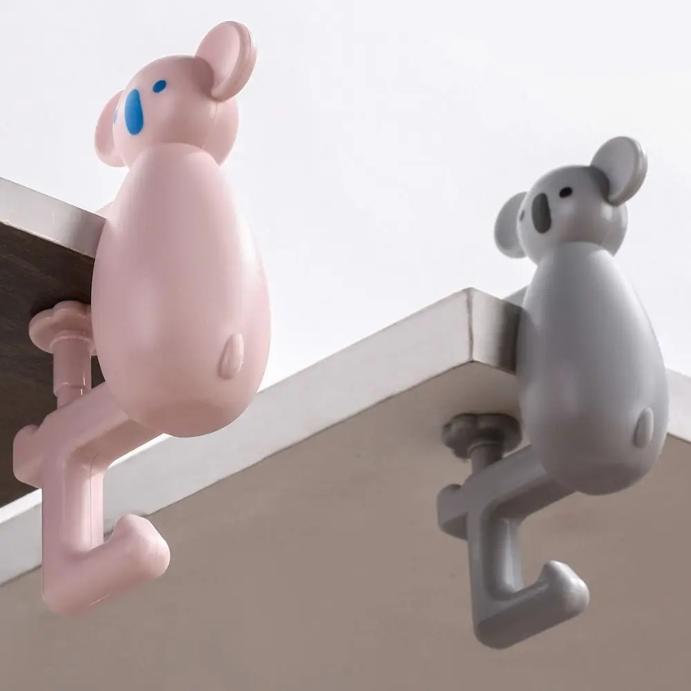 New Portable Desk Side Hanging Bag Hook Multifunctional Cartoon Animal Table Bag Holder Adjustable Durable Handbag Hook Holder