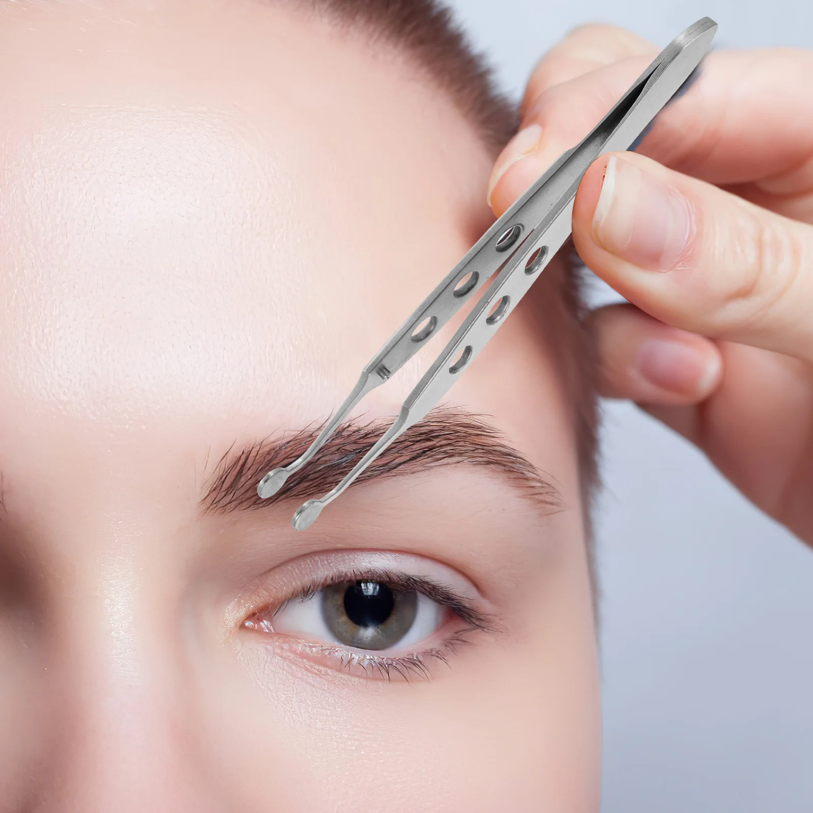 Stainless Steel Meibomian Gland Expressor Eyelid Massage Tweezers Rust Proof Non Slip Eyelid Massage Tool Meibomian Gland Forcep