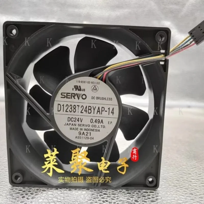 

C FOR SERVO D1238T24BYAP-14 12038 DC24V 0.49A 12CM 4-Pin Cooling Fan