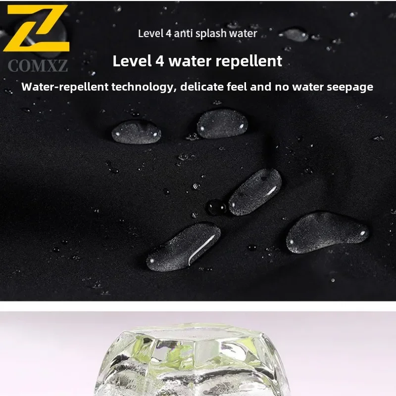 New Korean-style Jacket Men Spring Autumn Outdoor Hiking Waterproof Zipper Pocket Windbreaker Women's Casual Sports Hooded Coat