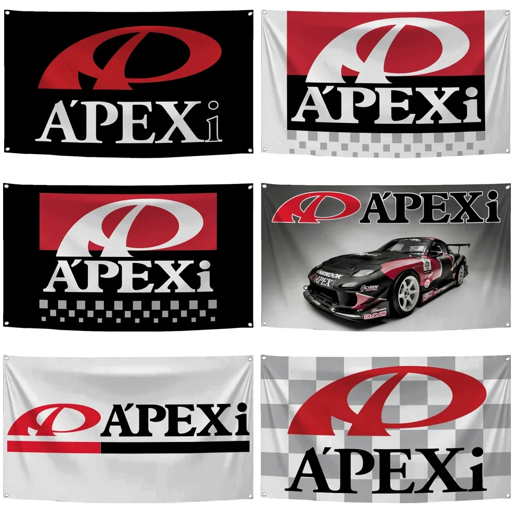 2 × 3 фута, 3 × 5 футов, флаг Apexis из полиэстера, цифровая печать, гоночная фотография, для декора