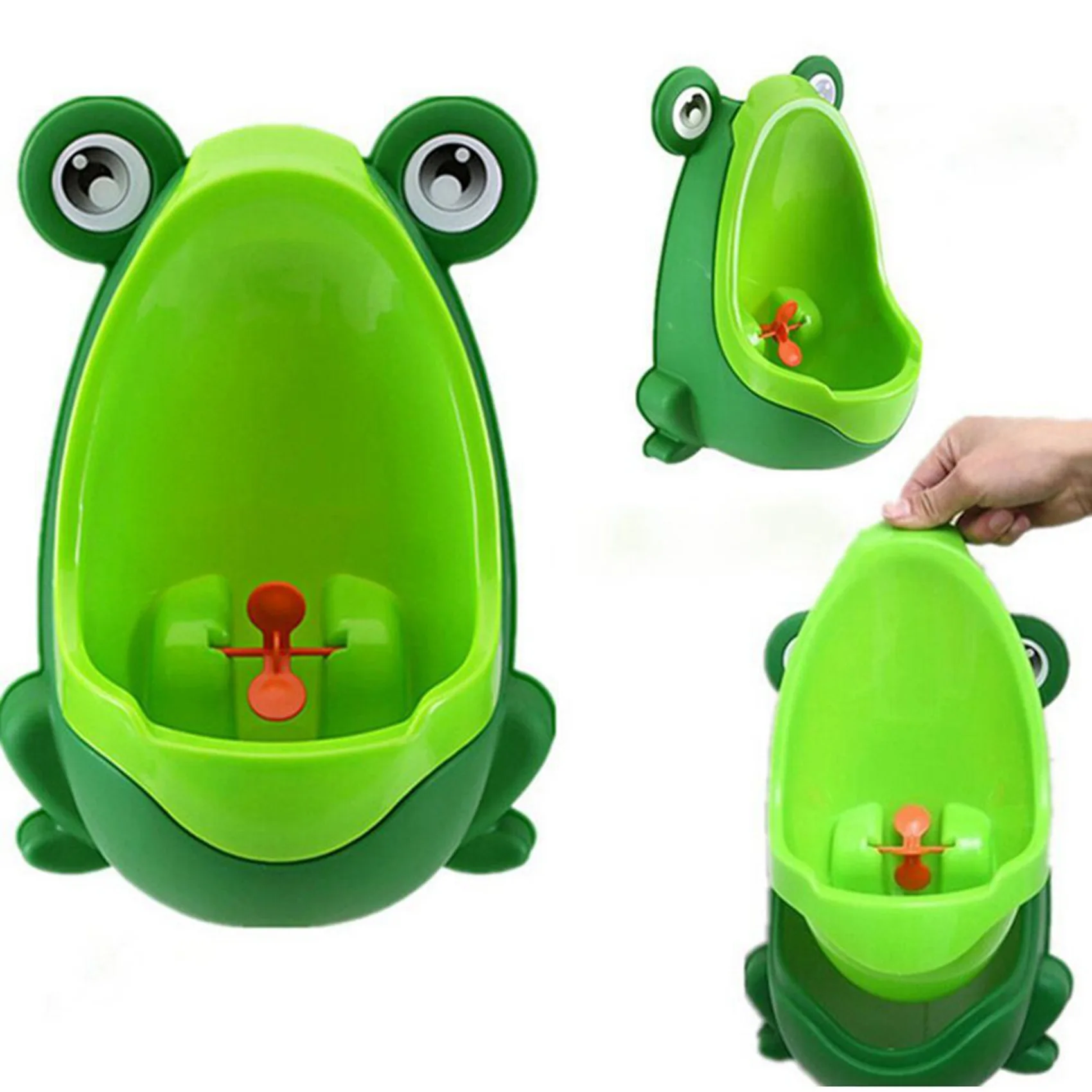 5 X Urinal infantil em forma de sapo Fun Pot (verde)