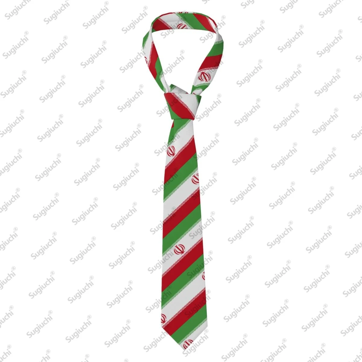 2026 Iran Flag Wedding PartyNeck Ties For Men Women Casual Plaid Tie Suits Slim Necktie Gravatas For Gift