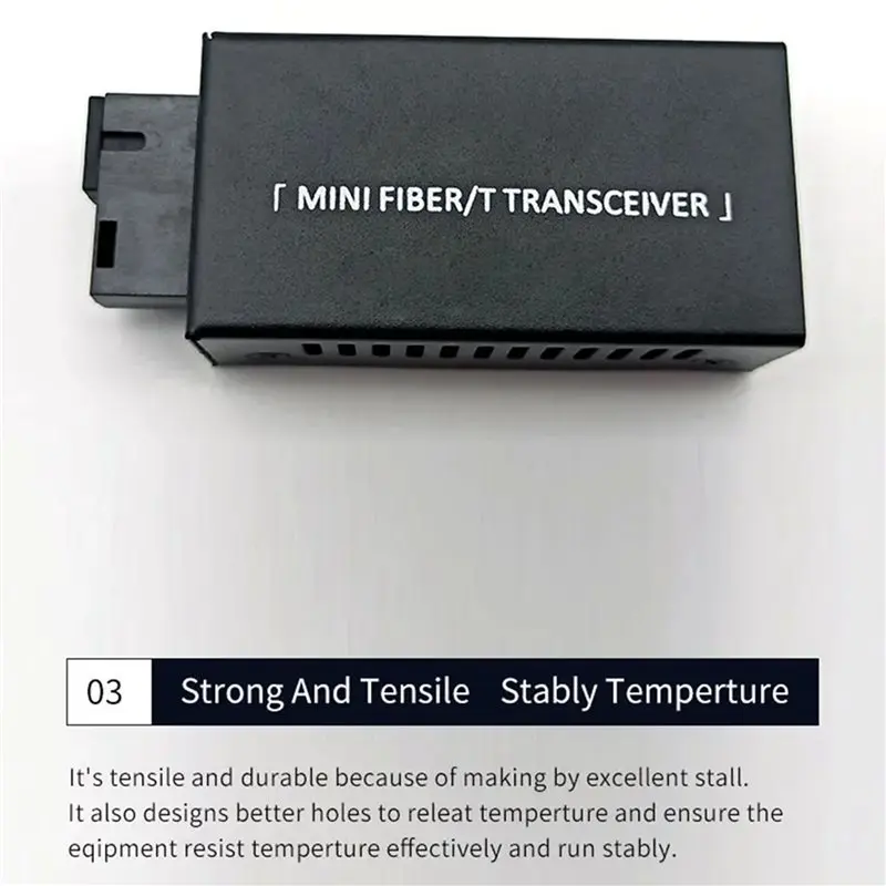 10 paia Gigabit 100/1000M A/B SC Ethernet Fiber Switch Convertitore multimediale Ricetrasmettitore ottico Rj45 20KM Fibra Switch