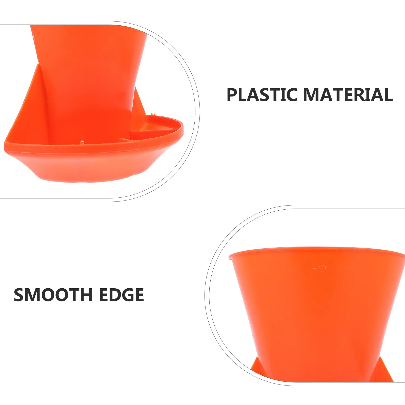 

1pc Small Piglet Feeding Trough Thickened Plastic Compartment Manger Durable Livestock Feed Dispenser Farm Supply Pig Bowl