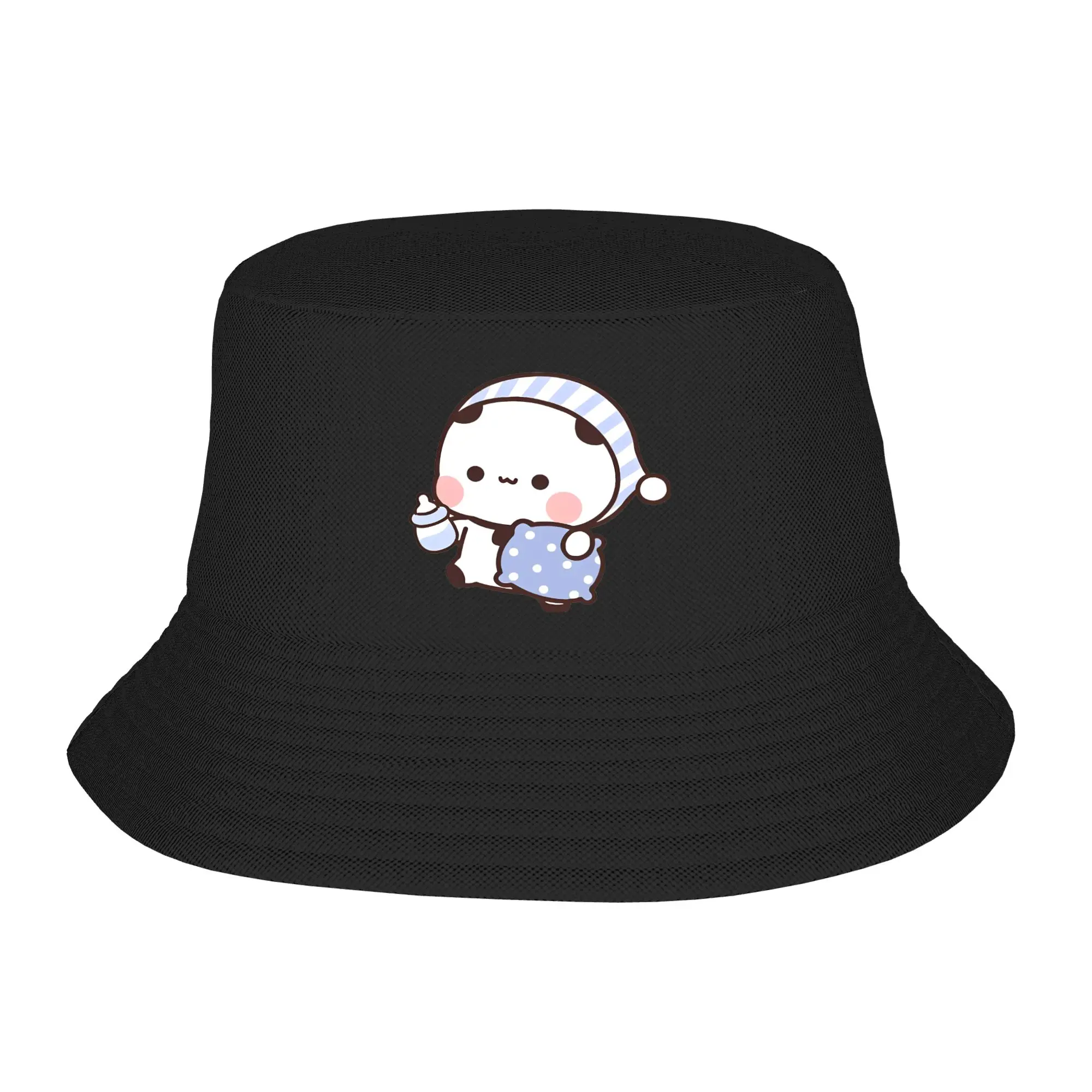 Bubu Going To Sleep With Dudu Bucket Hats for Teen Vocation Sun Hats Style Packable for Outdoor Fishing Fisherman Hat Panama Hat