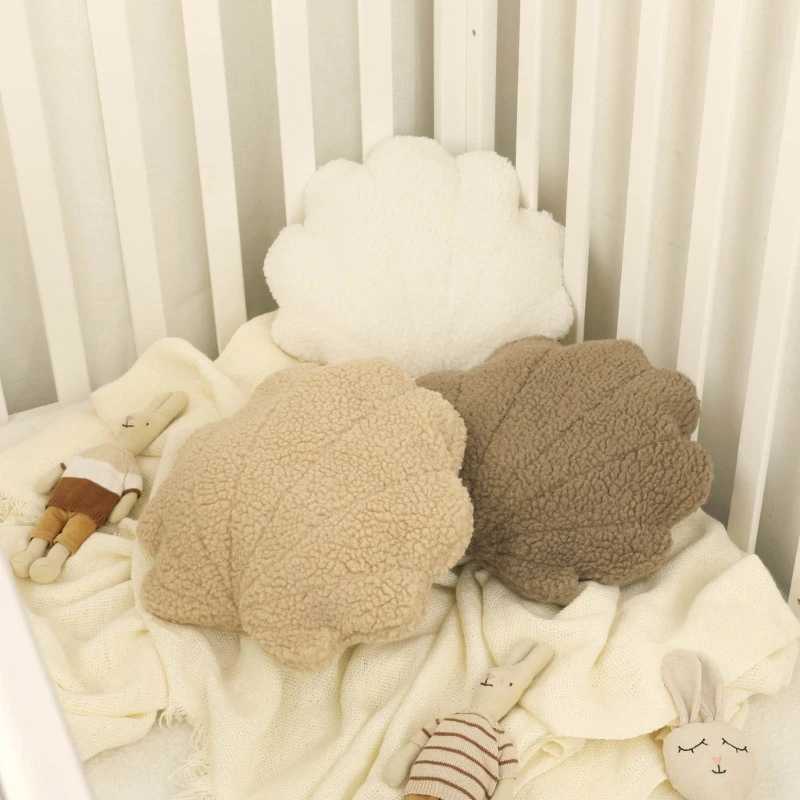 

New Plush Shell Shape Baby Pillow Newborn Photography Props Posing Pillow Cute Furry Cushion for Baby Studio Photo Shooting