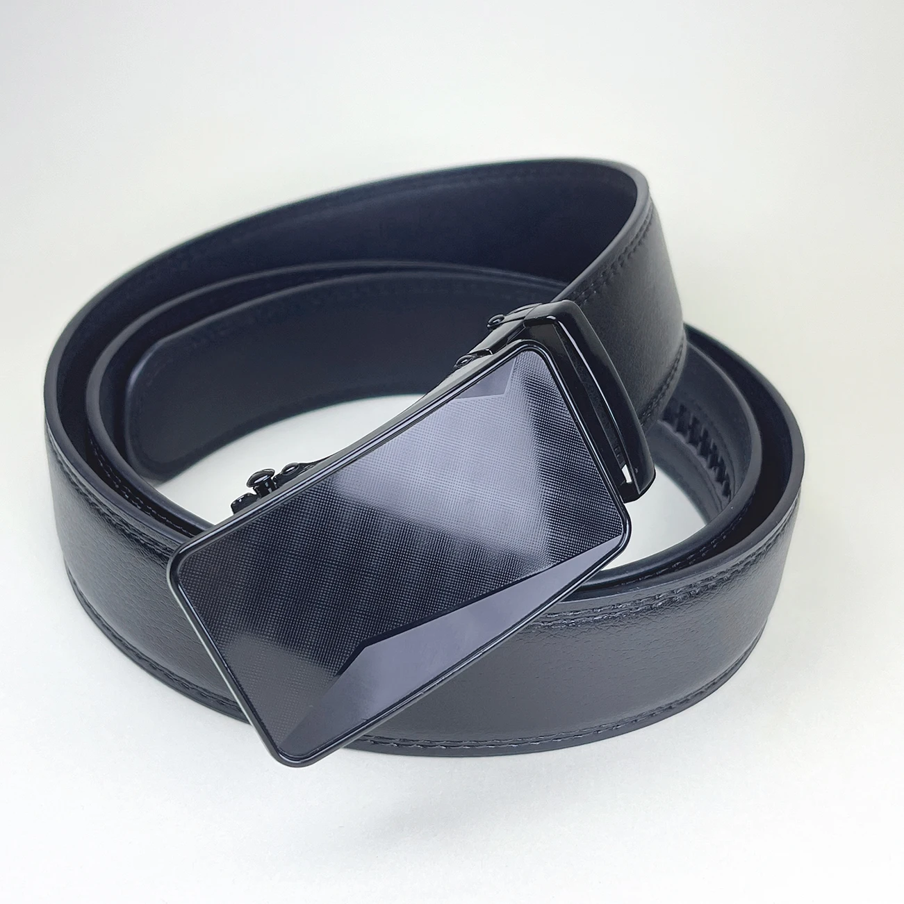 Высококачественный деловой ремень, мужские ремни из искусственной кожи для джинсов, черные, белые мужские джинсовые ремни с автоматической пряжкой для мужчин