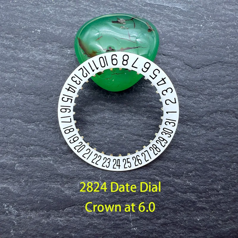 ETA 2824 تاريخ الحركة قرص العجلة مناسب 2824 تاريخ اليوم الحركة الميكانيكية عند 3.0/6.0 تاج عند 3.0 2824 أجزاء قرص عجلة الحركة #6