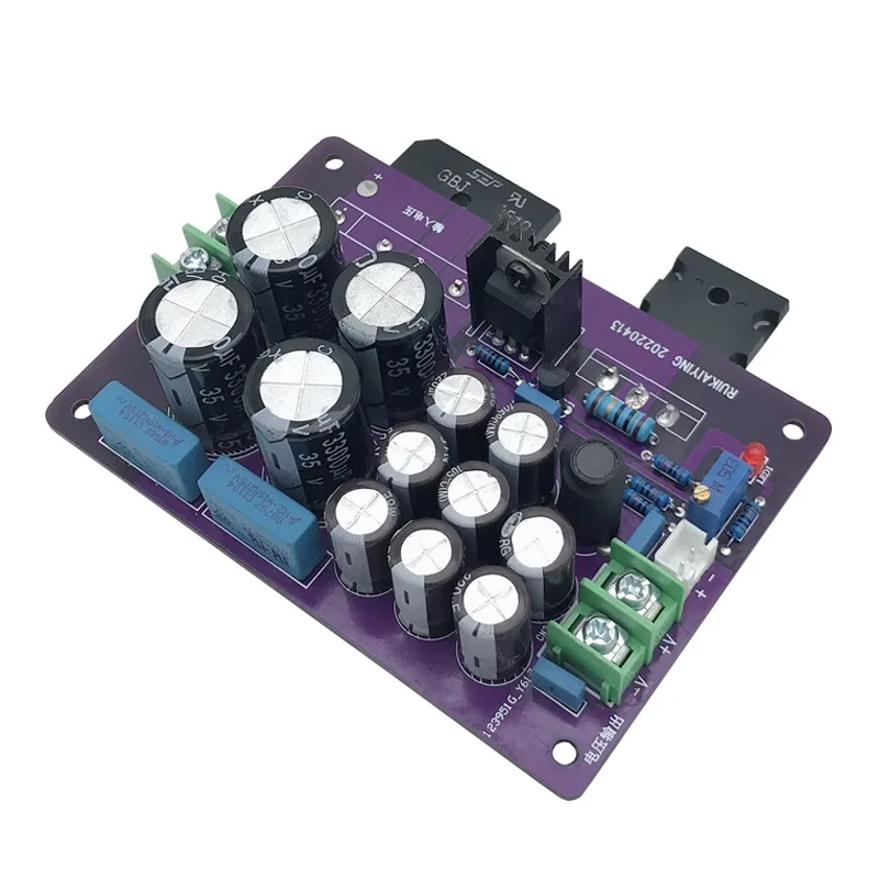 DC12V الناتج كبير الحالي المعدل جسر A1943 LM317 TL431 تيار مستمر استقرت الخطي امدادات الطاقة المجلس ل أنبوب مكبر للصوت