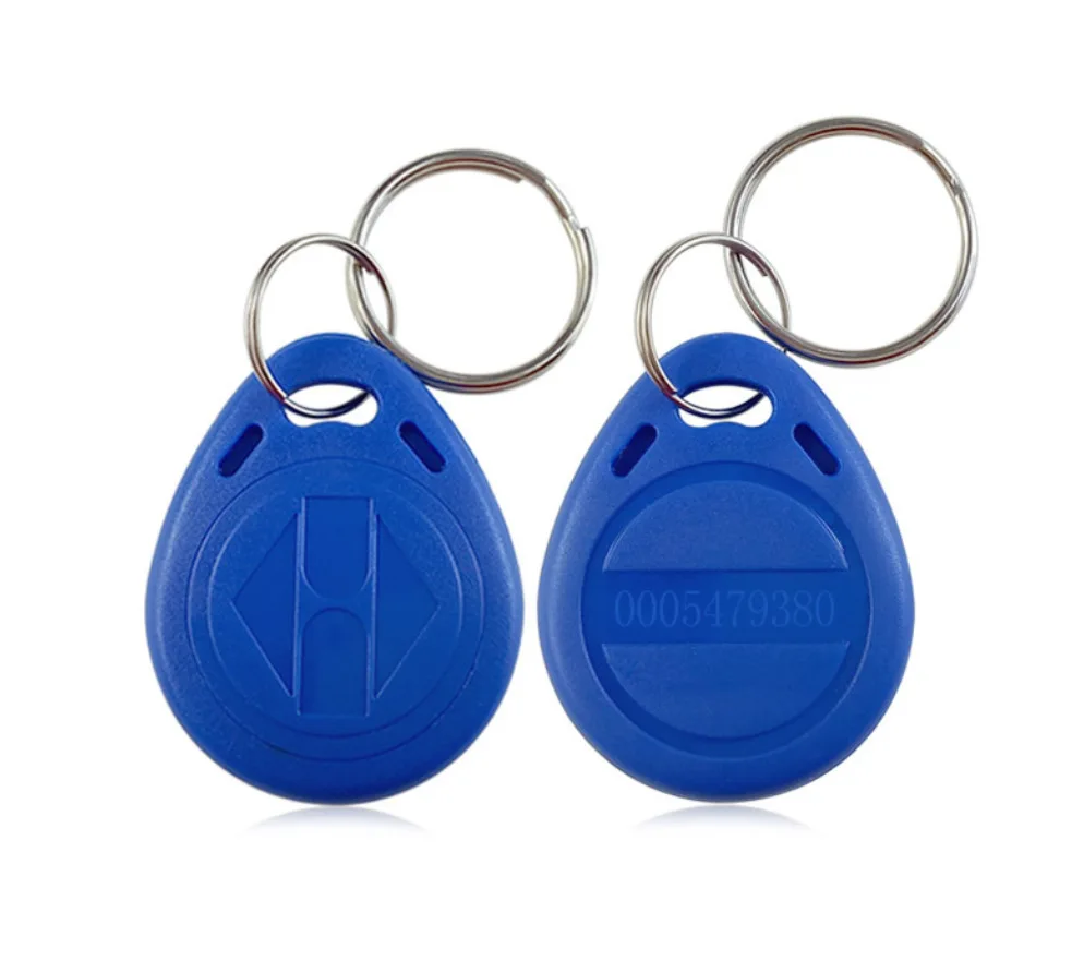 10pcs 125khz RFID Proximity Keychain TK4100 Card Tag Key Keyfob Door Entry Access Control KeyChain Token RFID Keyfob Read Only
