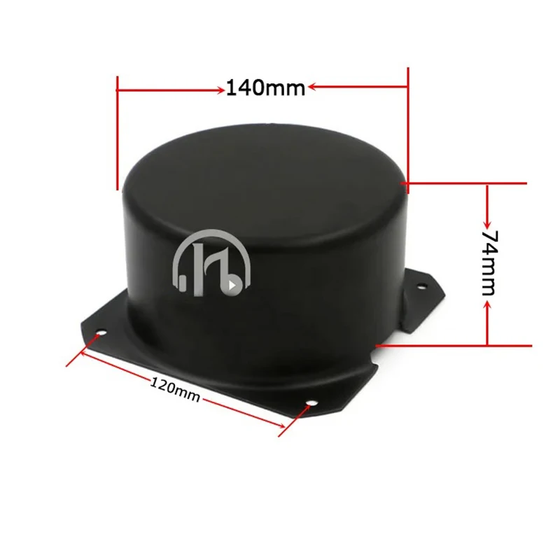 140*74mm Black Metal Transformer Shield Cover Toroidal Power Transformer Enclosure Magnetic Leakage Protection Audio AMP Chassis