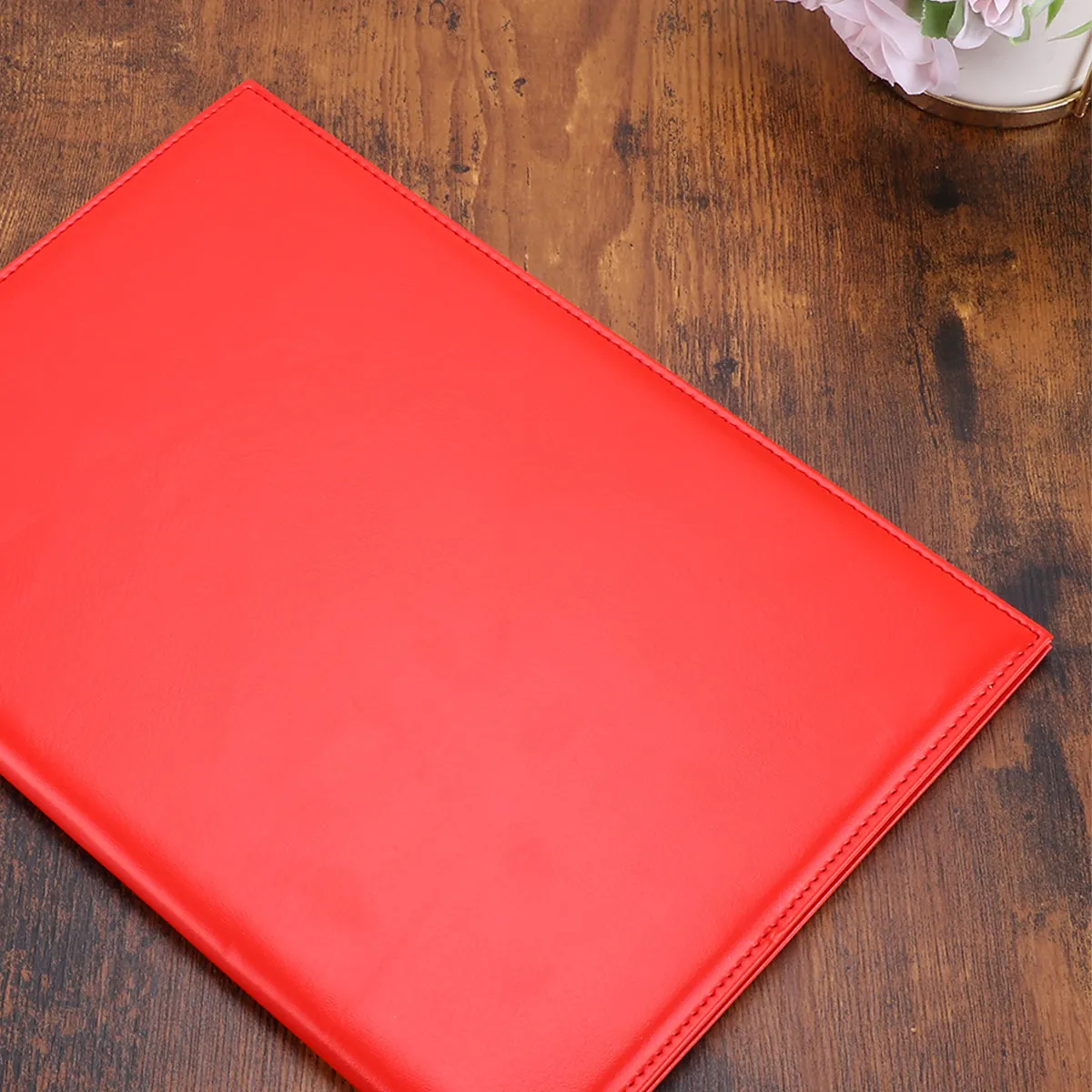 

Кожаный футляр для сертификатов формата А4 с мягкой подкладкой, обложка для дипломов, для наград, сертификатов, деловых достижений, для дома, школы, офиса, красный цвет