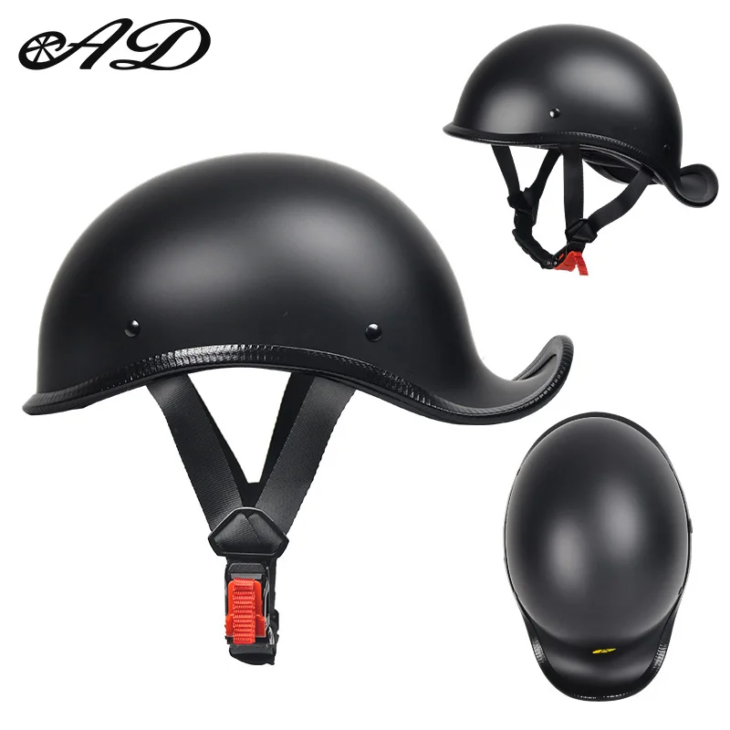 badass motorcycle half helmets DIAMONDS IN THE RUFF - Half Helmet Ultra Light Helmet
