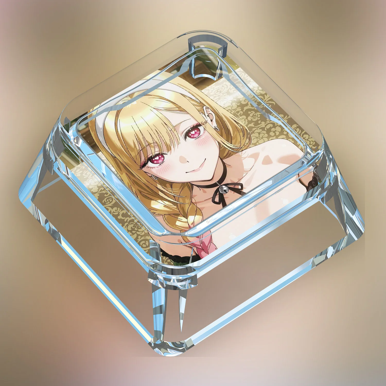 New Cartoon Kitagawa Marin Cute Mechanical Keyboard Keycap Cross Axis Mechanical Keyboard Transparent Light Transmission Keycap
