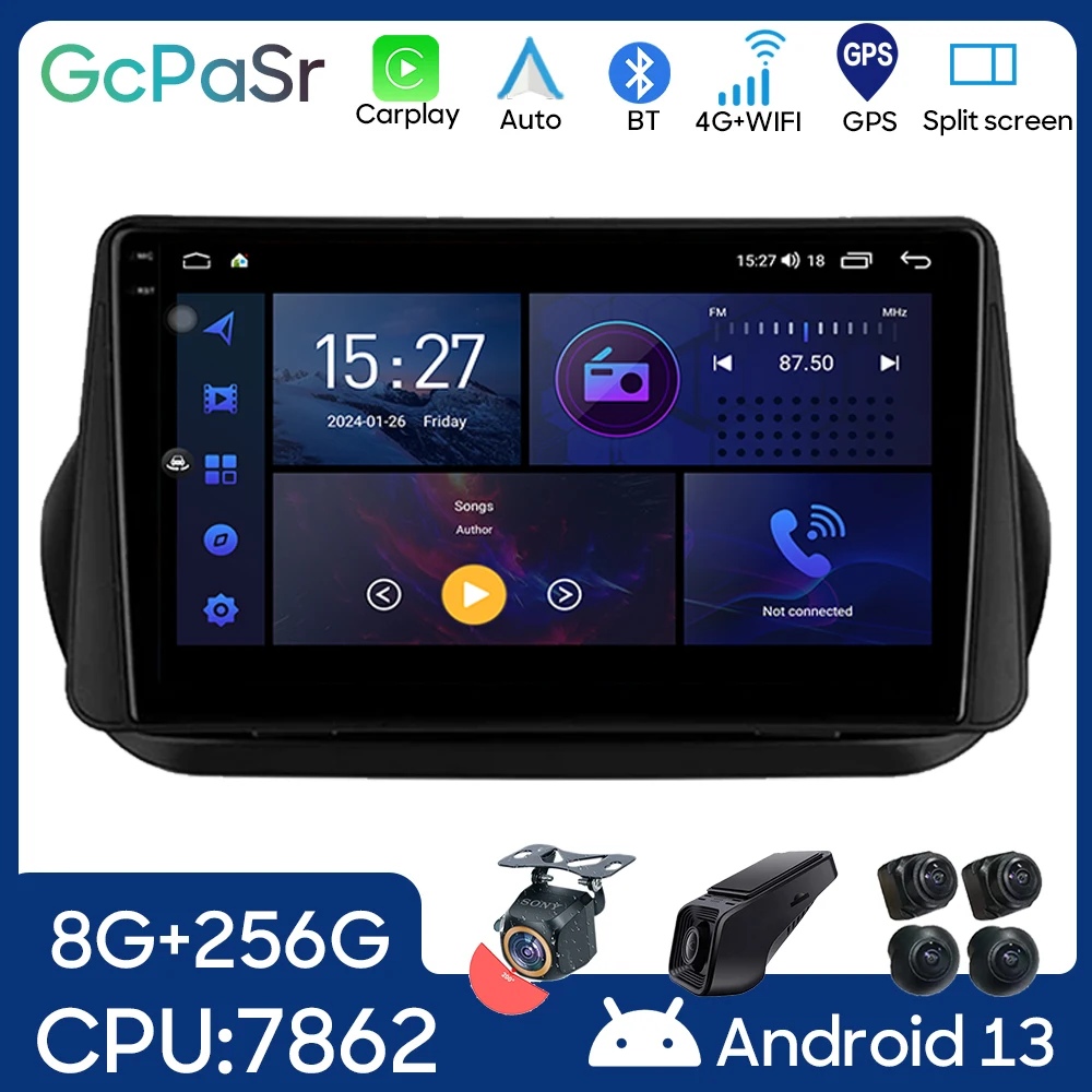 

For Fiat Fiorino Qubo/Citroen Nemo /Peugeot Bipper 2008 - 2017 Car Radio Multimedia Video Player GPS Navigation Android Auto 4G