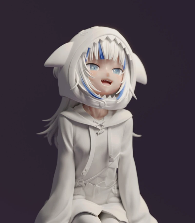 樹脂フィギュアキットgawr gura 1/7 hololive未塗装ガレージ樹脂キット