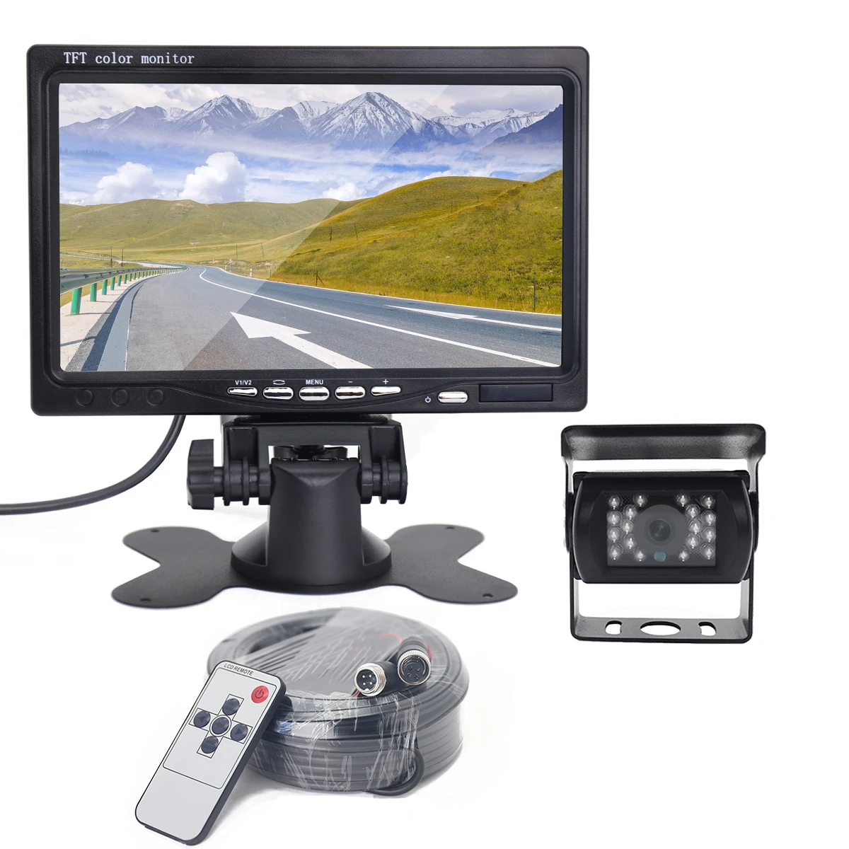 Factory Supply 10M Video Cable Car Reversing Aid Rear View Camera Night Vision 7