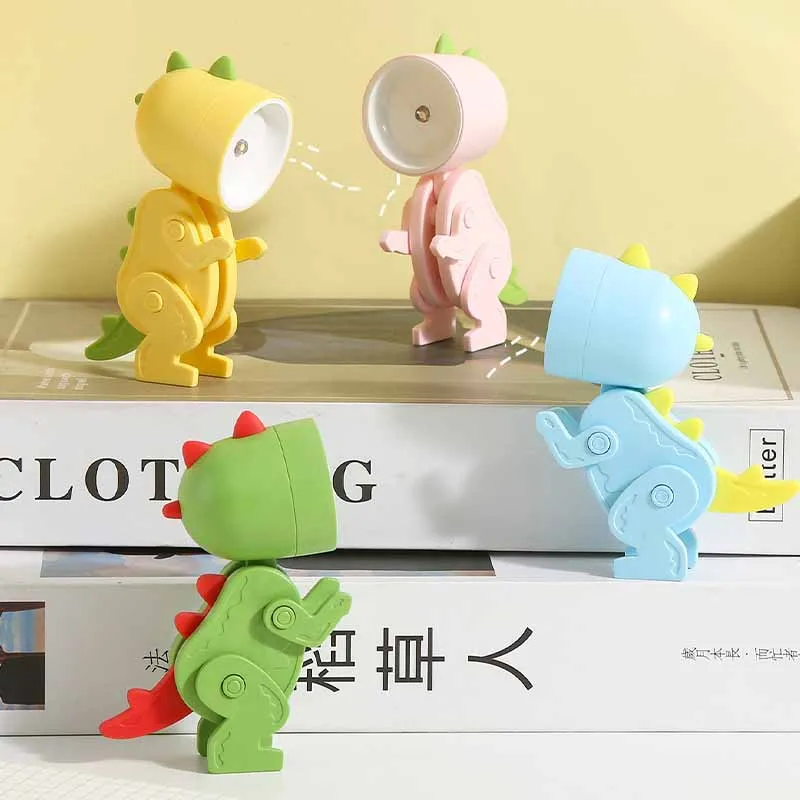 LED Mini Cute Dinosaur Night Light Ins Desktop Ornament luce ambientale Cartoon Dinosaur Night Light Toy Gifts