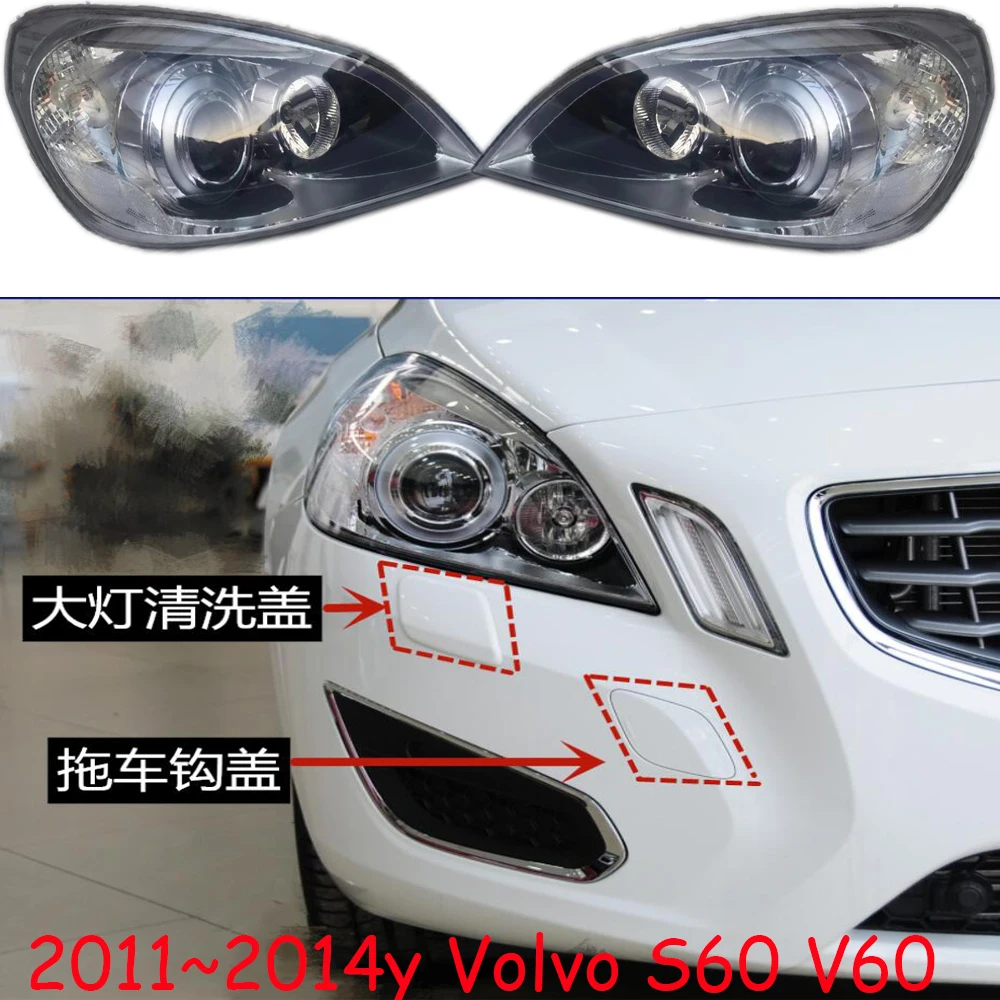 

1pcs car bumper headlamp For Volvo v60 headlight 2011~2014y car accessories head lamp for Volvo S60 fog lamp