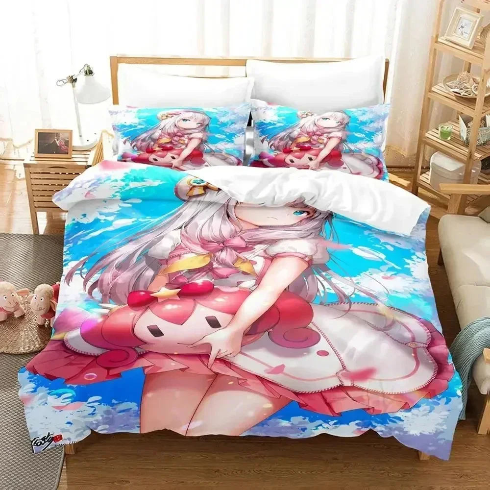 

Anime Izumi Sagiri Eromanga Sensei Bedding Set Duvet Cover Bed Set Quilt Cover Pillowcase Comforter king Queen Size Boys Adult
