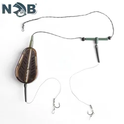 NGB 60g-100g Europe Carp Fishing Rig Hair Inline Method Feeder Bait Cage Leader Core Line Fishing Group Pesca