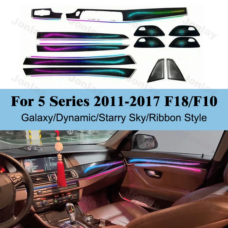 Für 5er Serie M5 F10 F18 2011-2017 Ambientebeleuchtung Atmosphären-Dekorations-Upgrade-Kit LED-Innenraum-Stimmungslicht Hintergrundbeleuchtung