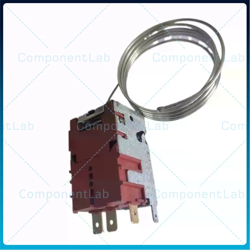 077B6208 Fridge Thermostat 3 Terminal for Danfoss Style Temperature Control Switch Refrigerator Repair Replacement Spare Parts