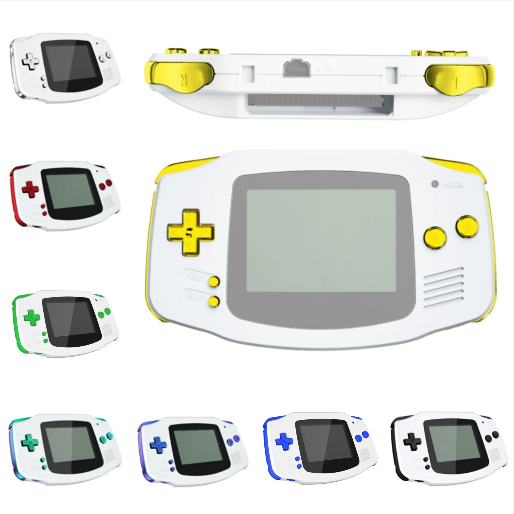eXtremeRate Replacement Full Set Buttons for Gameboy Advance for GBA - Handheld Game Console NOT Included