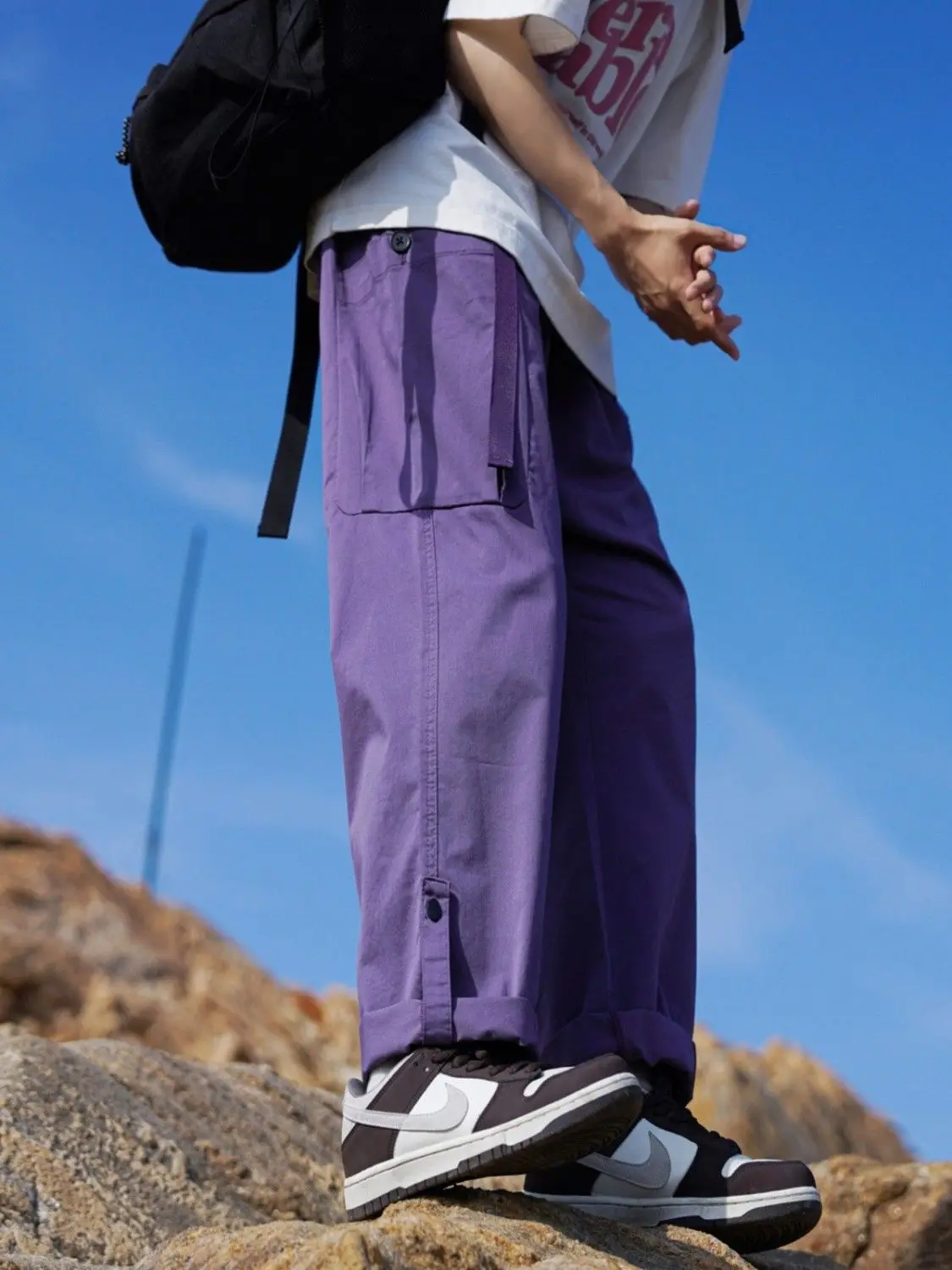 American Streamer Workwear Men Autumn 2025 New Loose Straight Wide-leg Casual Pants