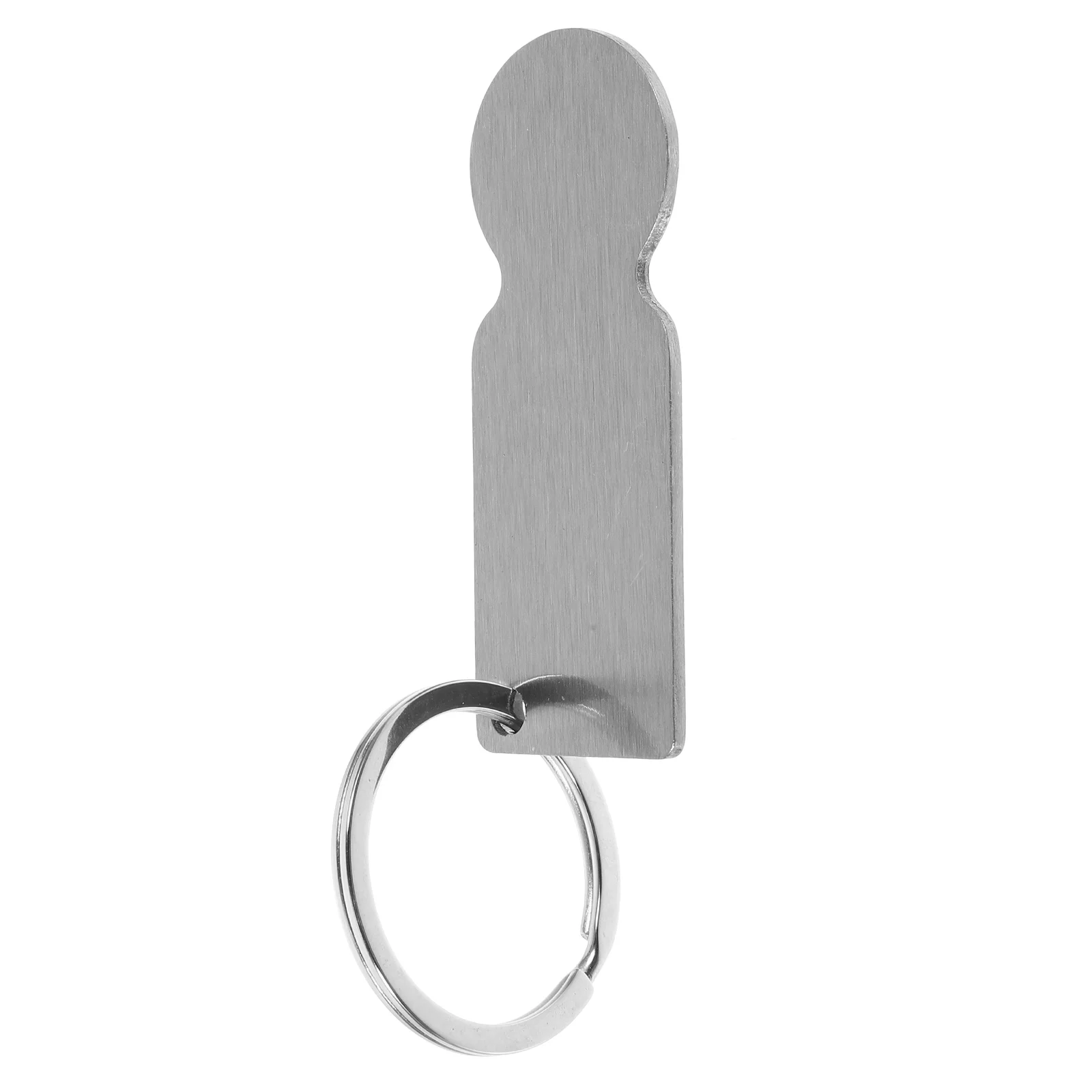 Pièces de monnaie de panier, petits jetons de chariot, porte-clés, ouvre-transfert thermique vierge en acier inoxydable