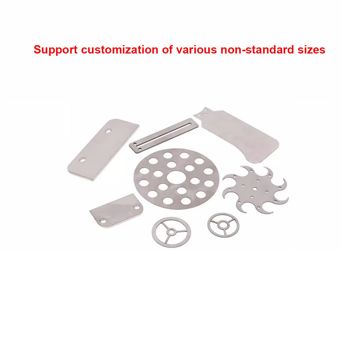 Customized dimensions for various hardware items