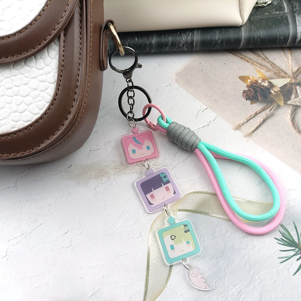 Zenless Zone Zero Sunna Aria Nangong Yu Acrylic Keychain Game Peripheral Decoration Cartoon Q Version Backpack Hanging Accessory