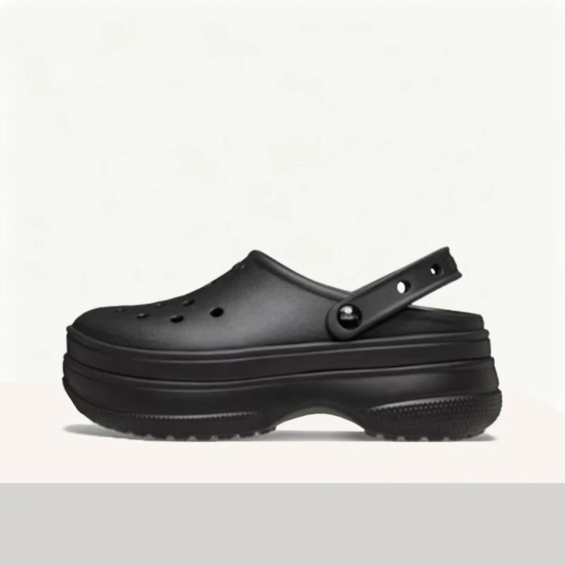Crocs Stomp Clog: Street-Style, Chunky-Soled, Breathable, Beach-Ready, Durable, Perforated Clogs for Men and Women 211355-060