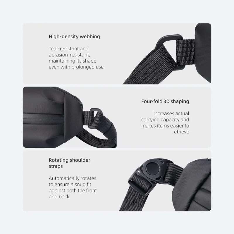 MARK RYDEN "Stream Sling" Waterproof Fanny Pack Rotatable Strap Multi Pocket Travel Crossbody Bag Waist Bag - view 5