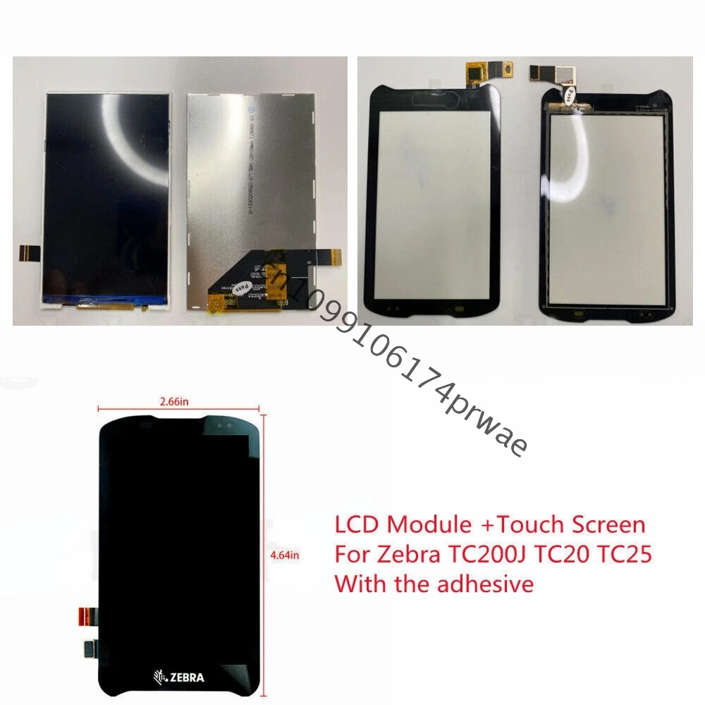 ☑️TM043YDHG36 LCD Module With Touch Screen Replacement Parts Compatible with Zebra TC200J TC20 TC25 Handheld Terminal☑️