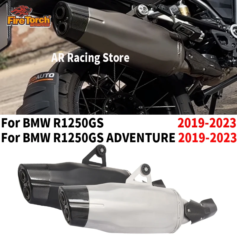 For BMW R1250 GS R1250GS R 1250 R1250 GS ADV Adventure 2019 2020 2021 2022 2023 Motorcycle Exhaust Mid Pipe Muffler Escape Moto