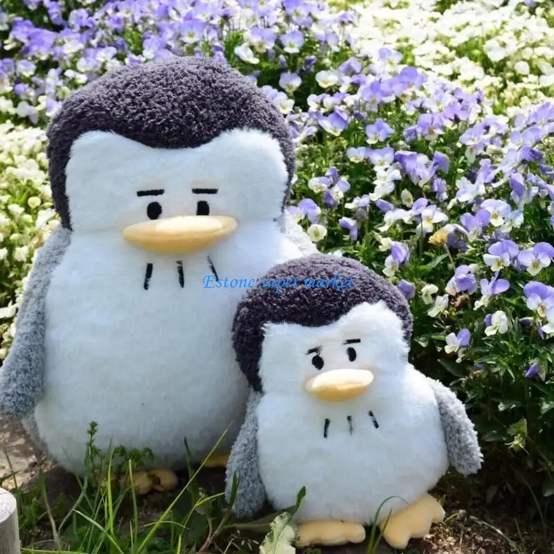 090B Toy Figure for Doll Penguin Back Cushion Bouquet Collectable Sleeping Dol