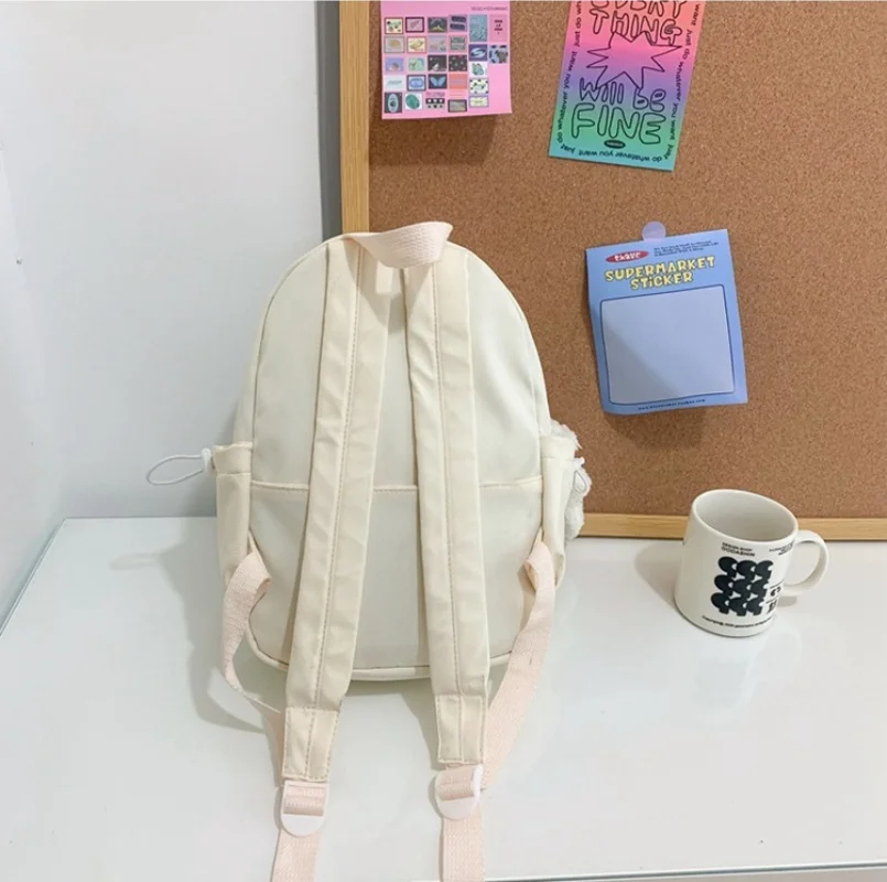 Personalized Custom Girl Canvas Japanese Style Fresh Backpack Korean Version Mini Candy Colored Student Travel Backpack