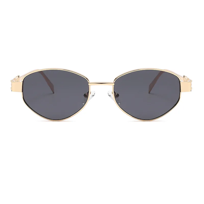 

Fashion Metal Small Oval Sunglasses 3651 UV400 PC Lens Full Frame Sun Glasses For Travel Outdoor Beach Driving Hot Chic New 2026