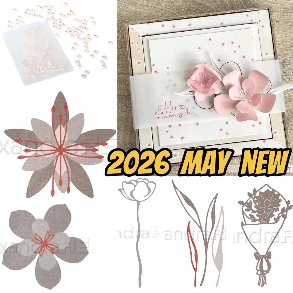 Wohnzimmer dreifach faltbar Add-on 2025, neue Stanzformen für DIY Scrapbooking, Handwerk, Maker, Fotoalbum-Vorlage, handgefertigte Dekoration