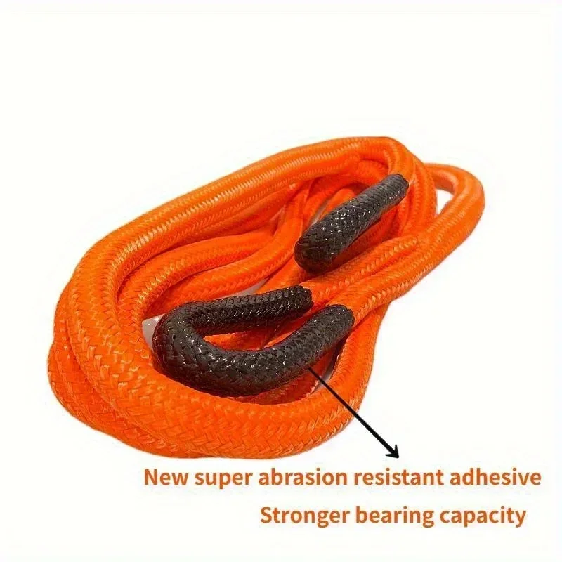 19mm*6m 19800lbs Recovery Rope+2pc Soft Shackle +1pc Storage bag Automobile Emergency Wild Rescue Power Line Rope Trailer Rope