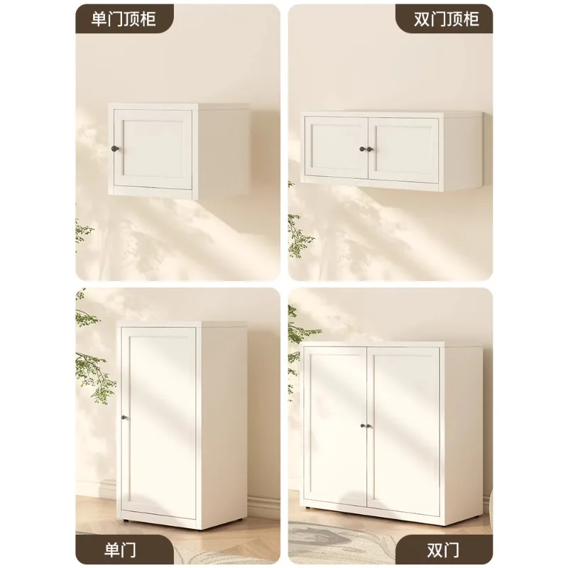 

Wrought iron dining side cabinet, locker, household floor-to-ceiling space-saving bookcase, simple locker, tea set, tableware, s