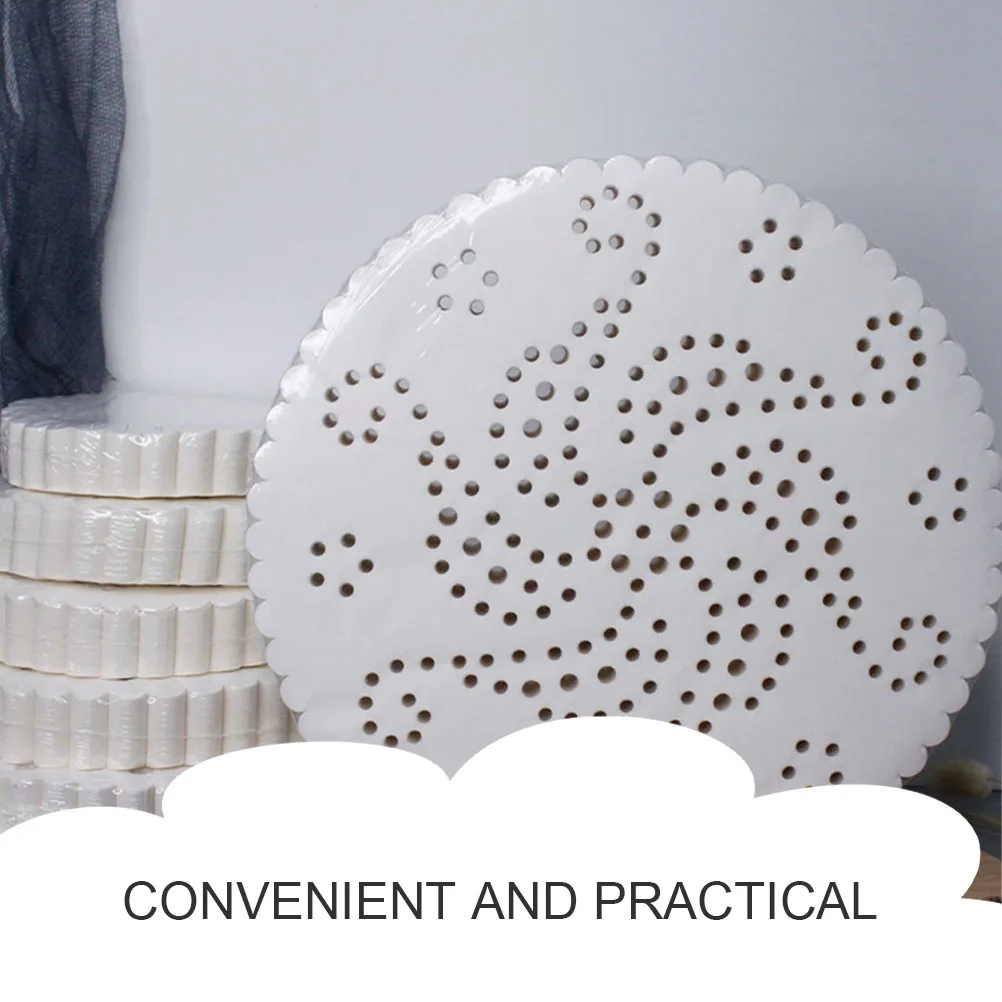 

100 Pcs Baking Paper Liner Silicone Oilproof Waterproof Steaming Mat Air Fryer Oven Microwave Kitchen Accessories