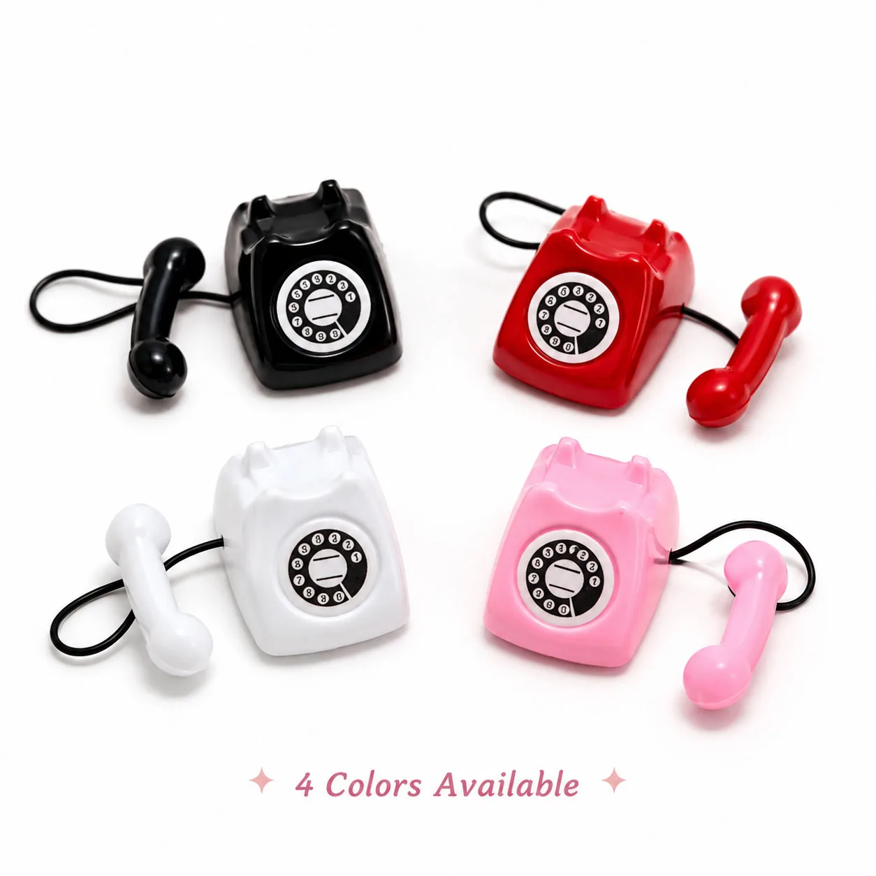 1:12 Mini Retro-Telefon Puppenhaus-Dekoration, Vintage Wählscheiben-Telefonmodell mit Kabel, Winziges Schreibtisch-Telefonzubehör – Detail 9